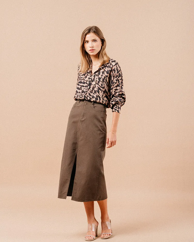 Maureen Skirt Khaki