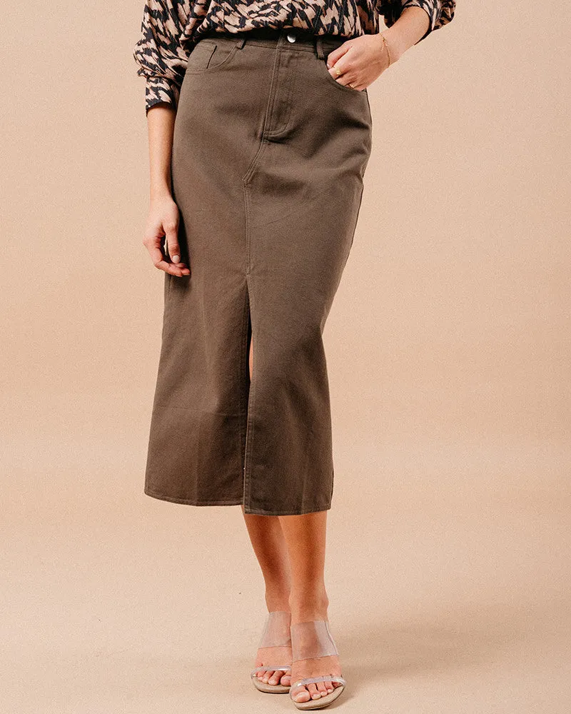 Maureen Skirt Khaki