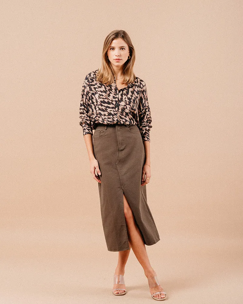 Maureen Skirt Khaki