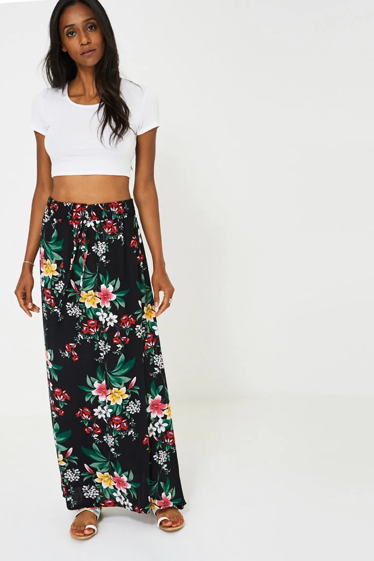 Maxi Skirt in Floral Print