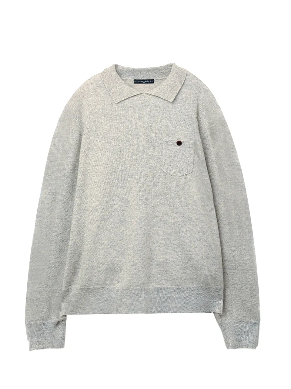 Men Polo Sweater_Grey