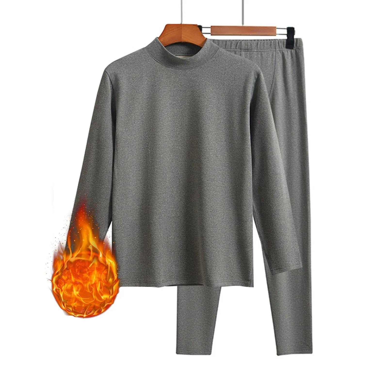 Men's Pure Cotton Thermal Underwear Set: Autumn Thin Layer