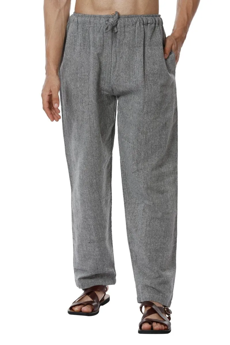 Men's Pyjama Pack of 2 |  Cream & Grey | Fits Waist Sizes 28" to 36"