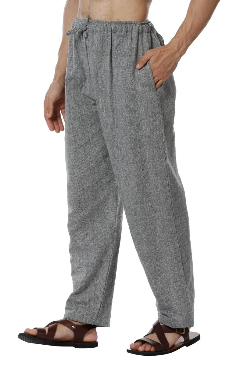 Men's Pyjama Pack of 2 |  Cream & Grey | Fits Waist Sizes 28" to 36"