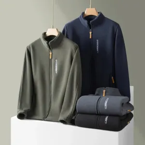 Men's Warm Winter Fleece-Lined Jacket