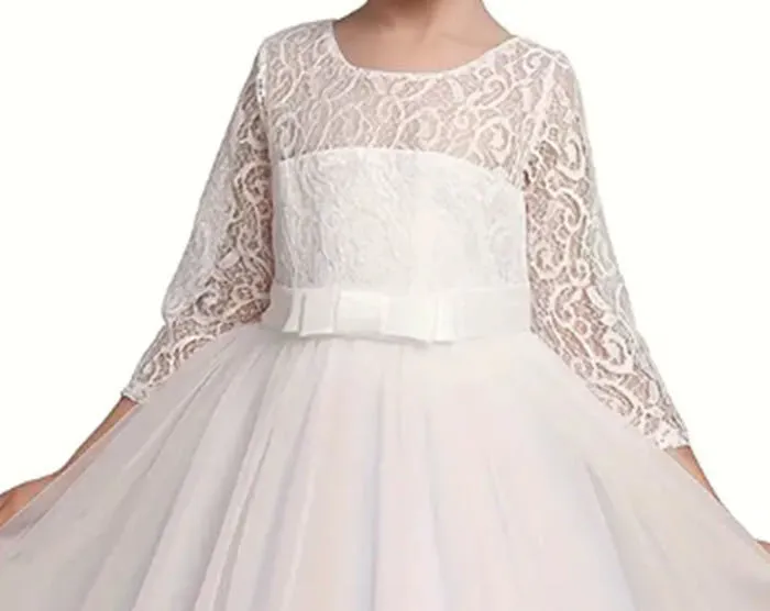 Mia - Ivory Girls First Communion/ Flower Girl dress