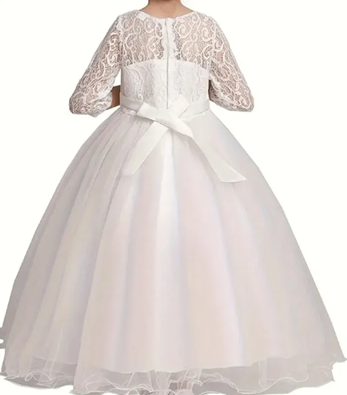 Mia - Ivory Girls First Communion/ Flower Girl dress