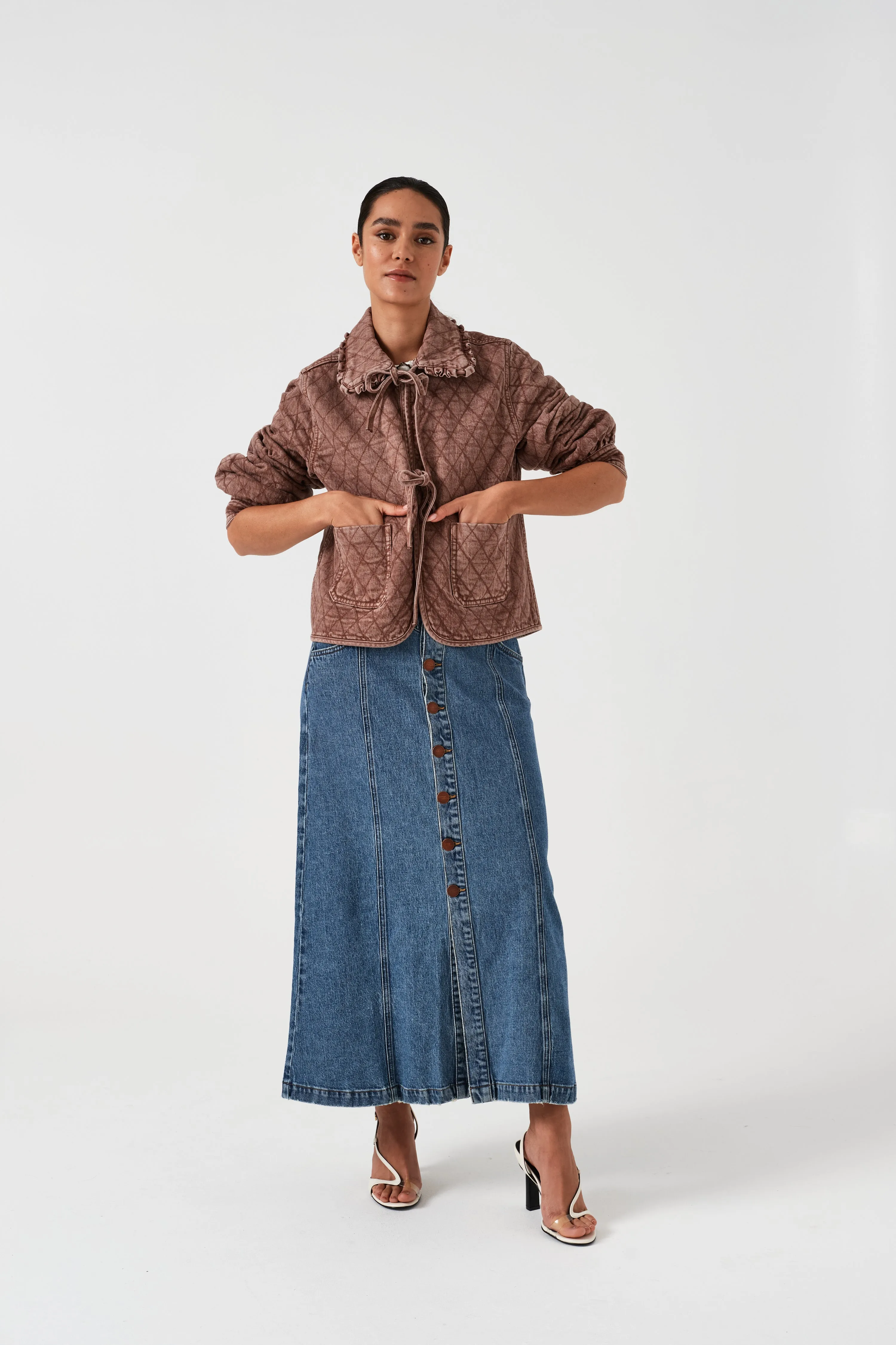 Mia Seamed Skirt in Arizona Vintage