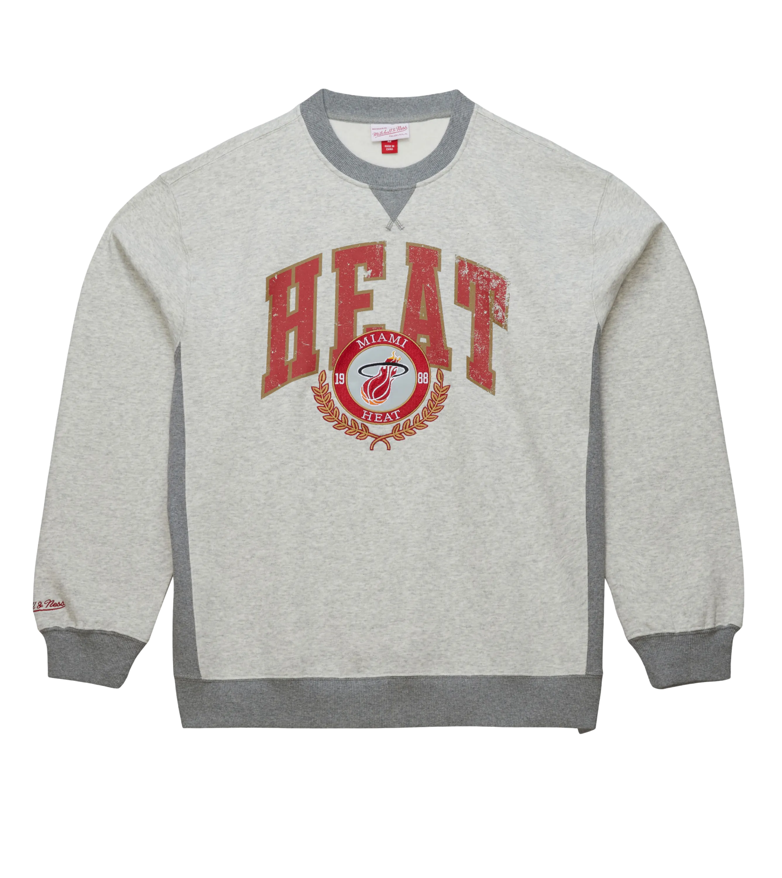 Mitchell & Ness Miami HEAT Premium Fleece Crewneck