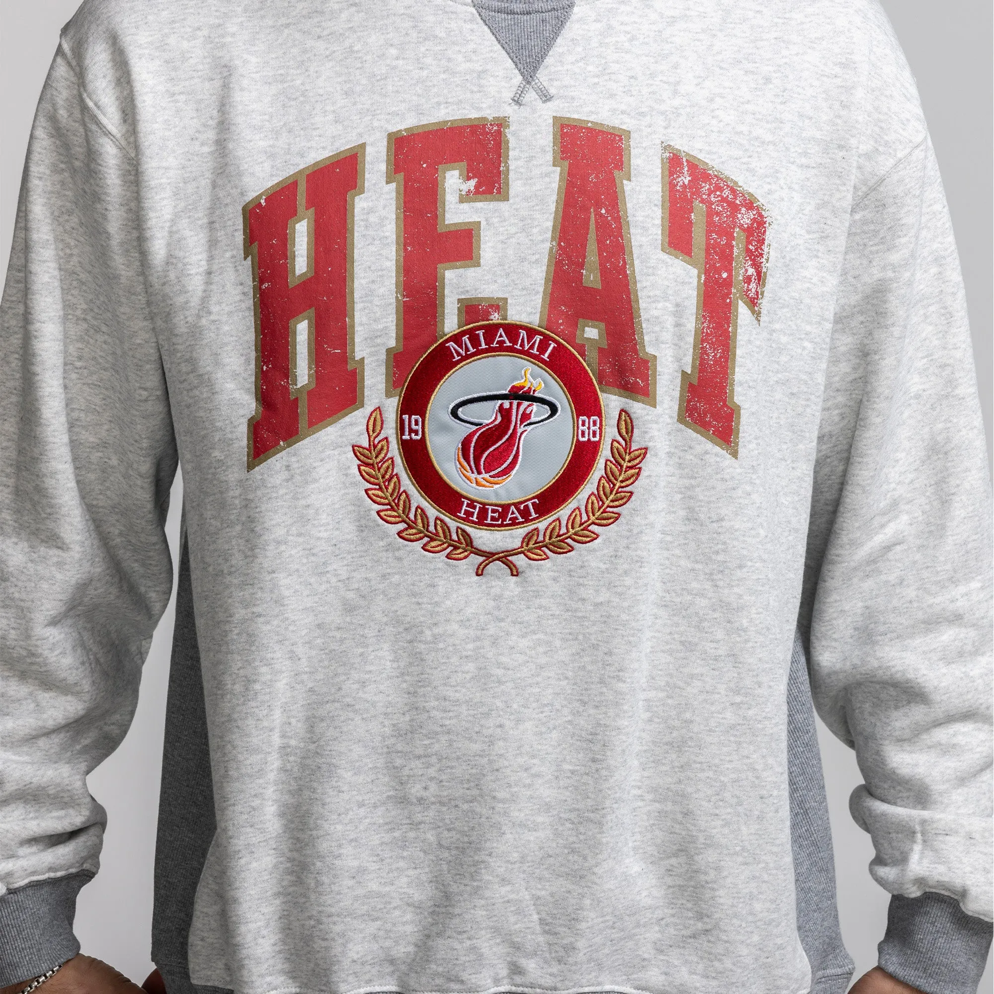 Mitchell & Ness Miami HEAT Premium Fleece Crewneck