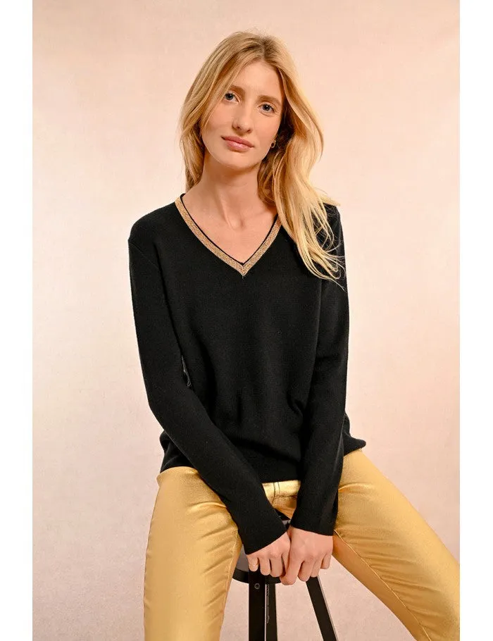 Molly Bracken Black Knit Jumper