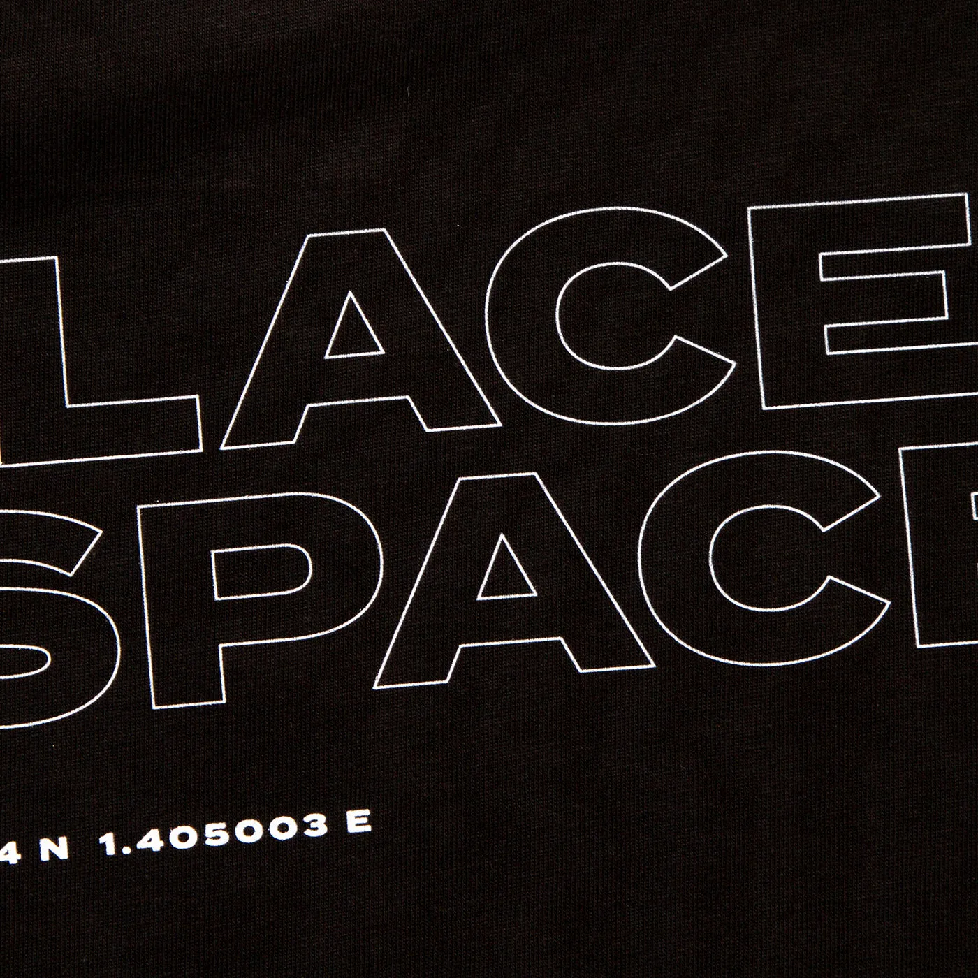 No Place Like Space Back Print - Tshirt - Black