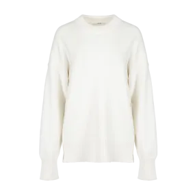 Oversized Crewneck Sweater White