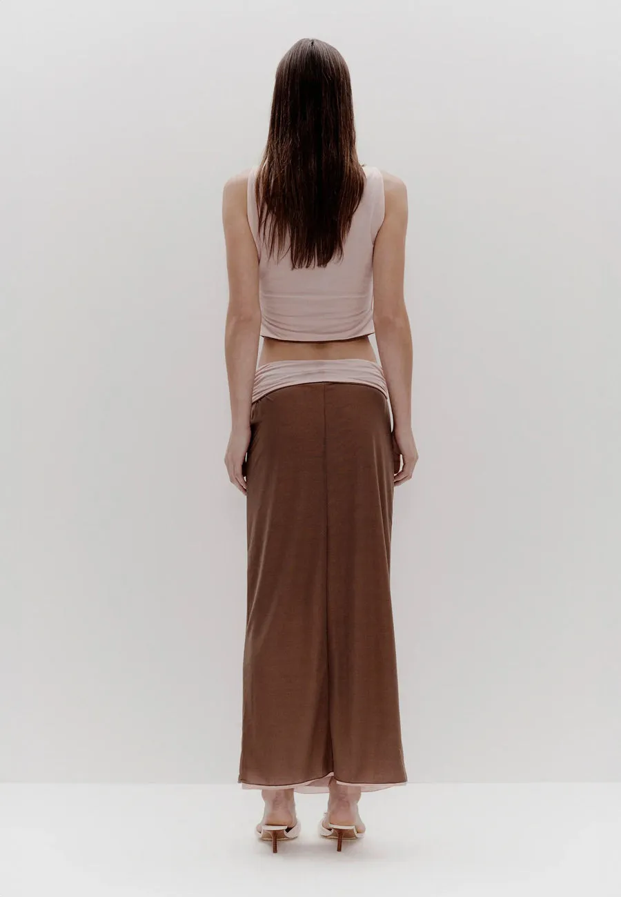 Ownley Shapeshifter Midi Skirt Rocky Road