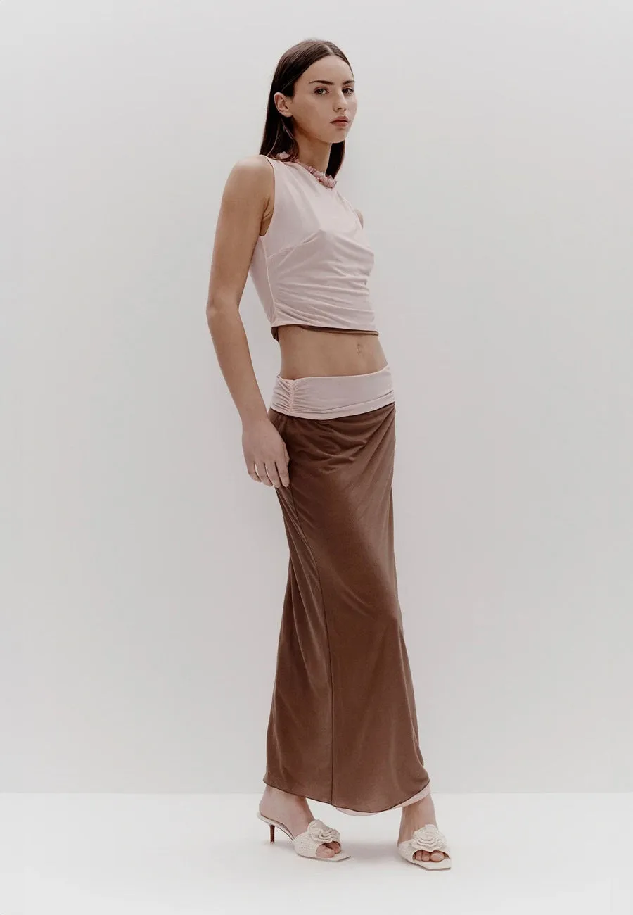 Ownley Shapeshifter Midi Skirt Rocky Road