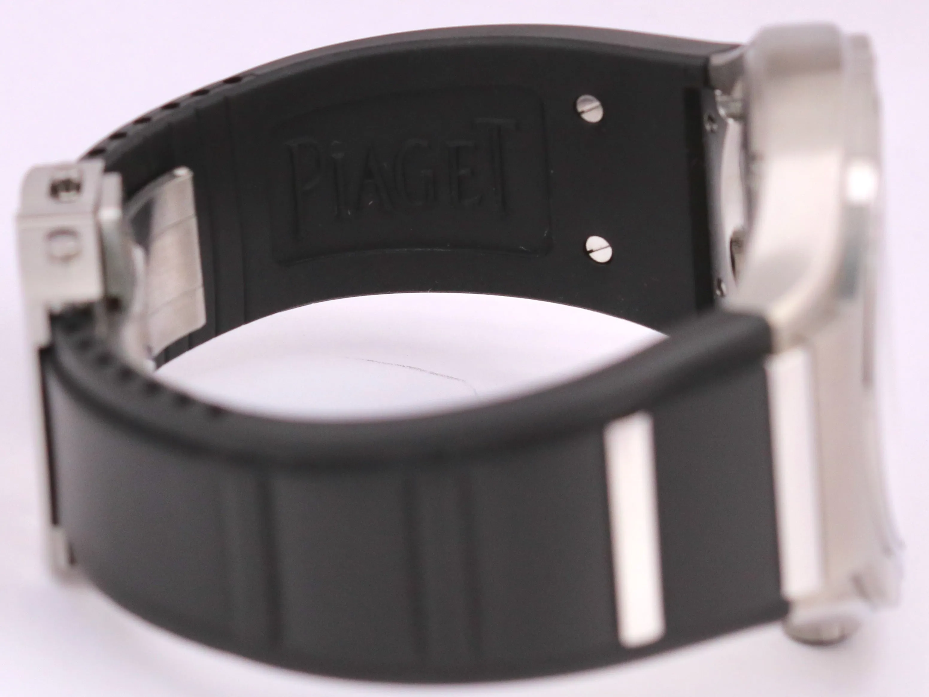 PAPERS Piaget Polo FourtyFive TITANIUM Rubber 45mm Automatic Watch P10605 BOX