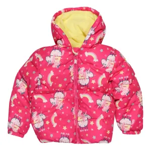 Peppa Pig Unicorn Girls Puffer Jacket