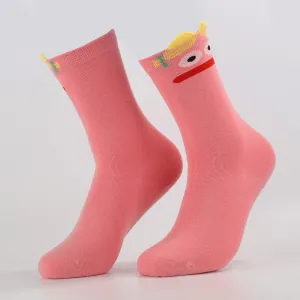 Pink Smiley Socks