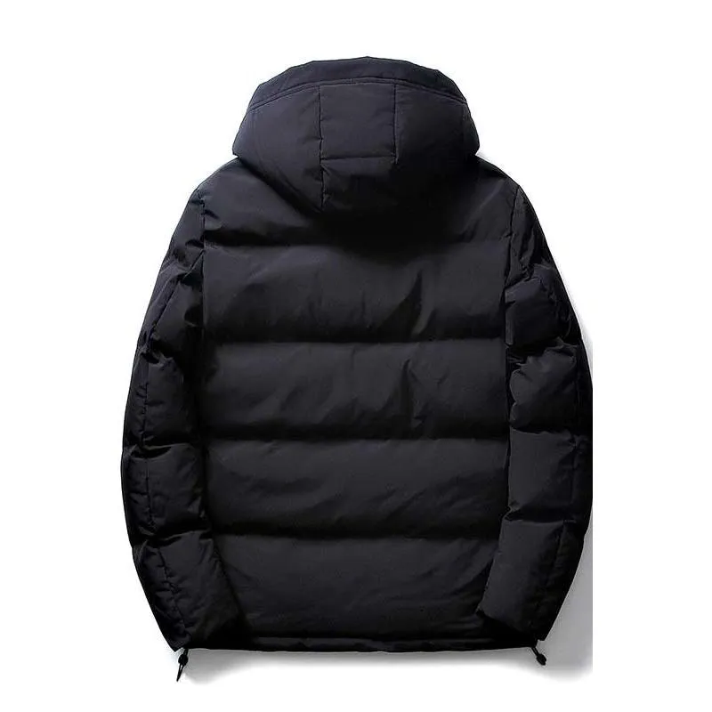 Plus Thickened Hooded Chic Puffer Jacket