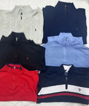 Polo 1/4 Zip Sweaters 35 & 3 pices US polo