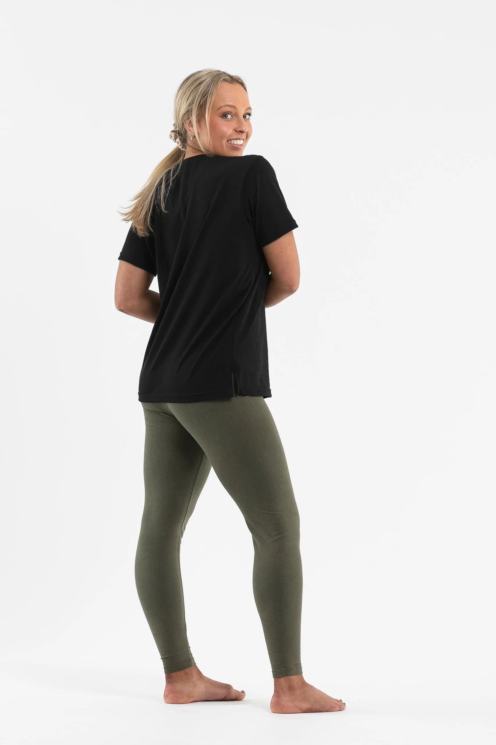 Power Leggings| Khaki