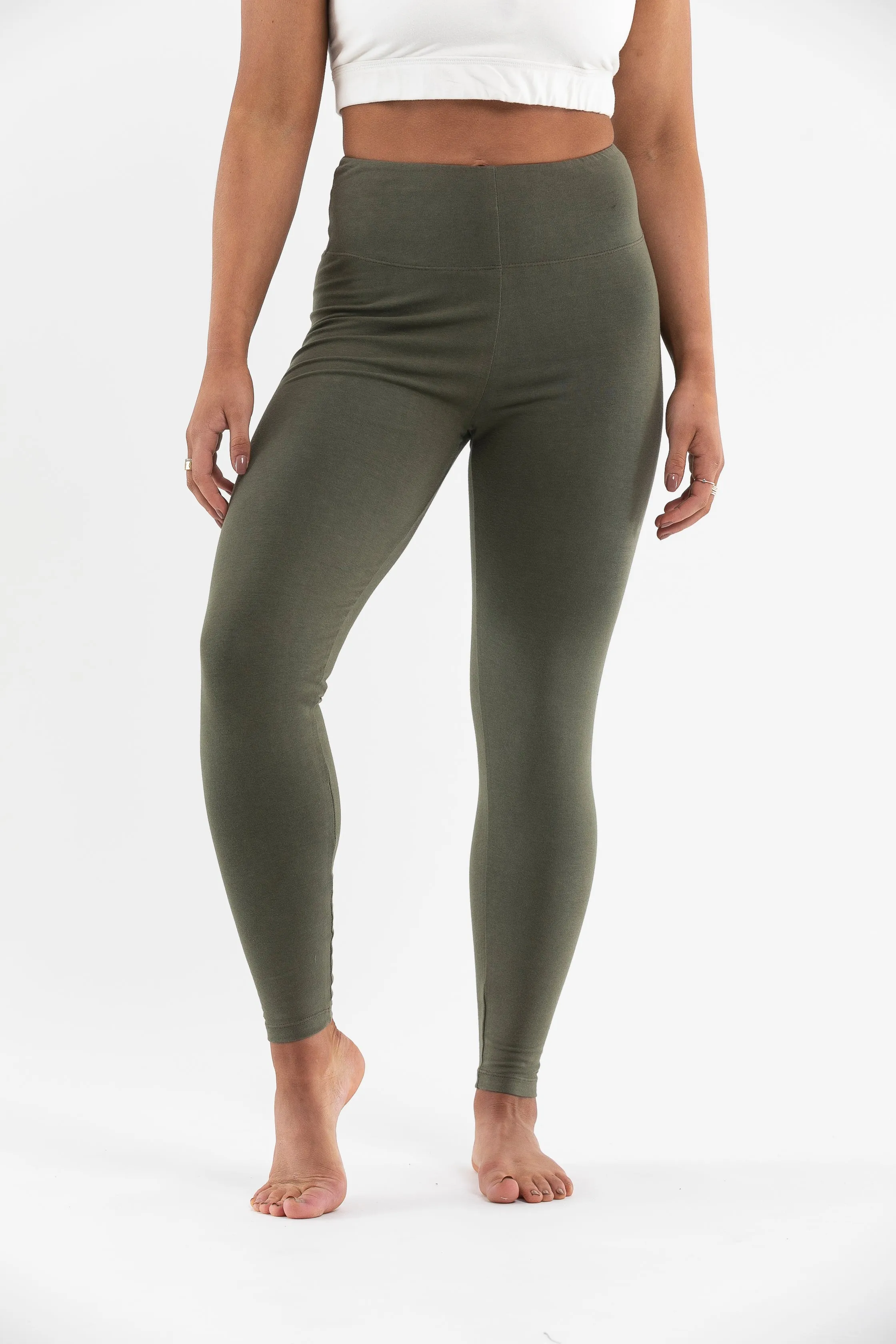 Power Leggings| Khaki