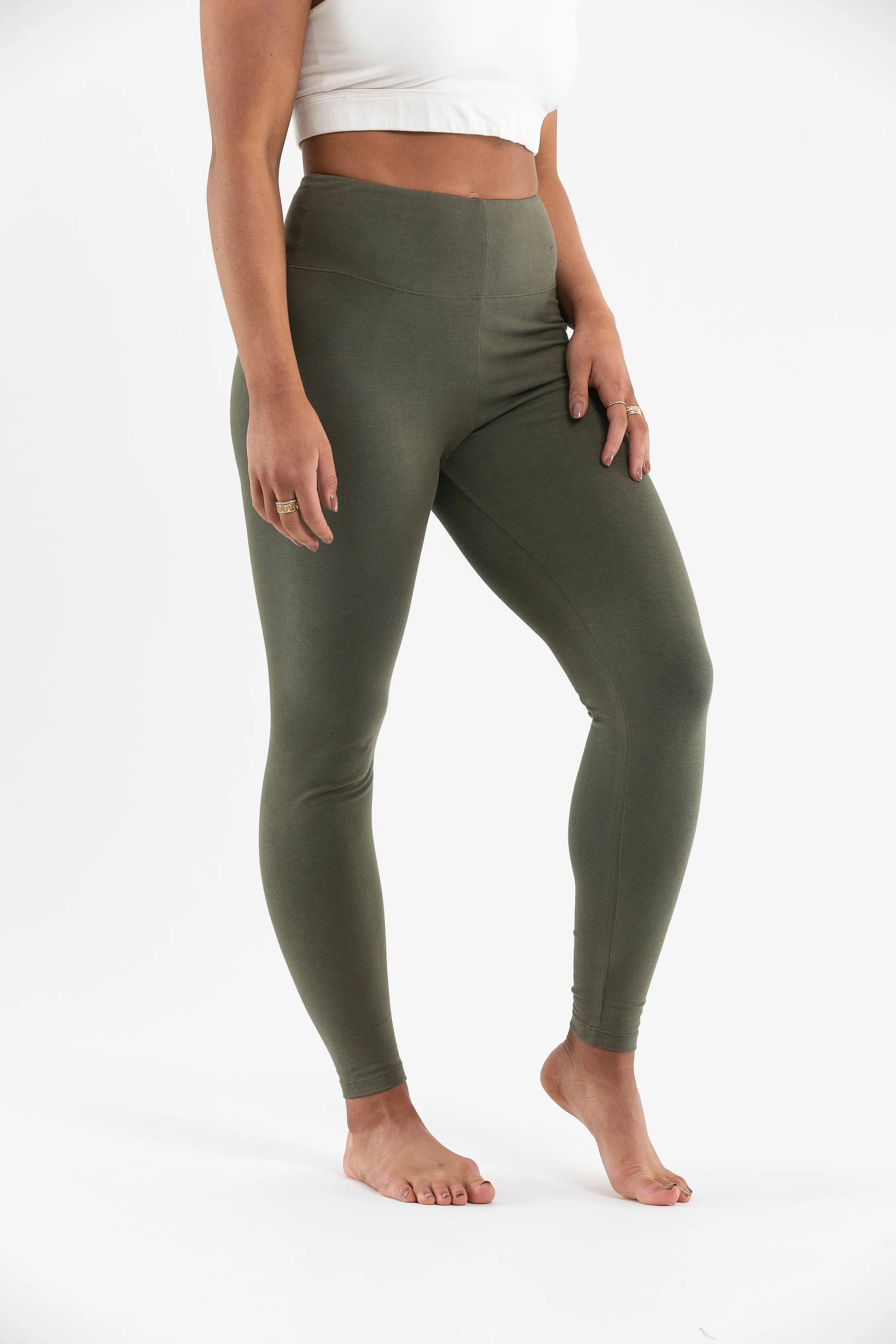 Power Leggings| Khaki