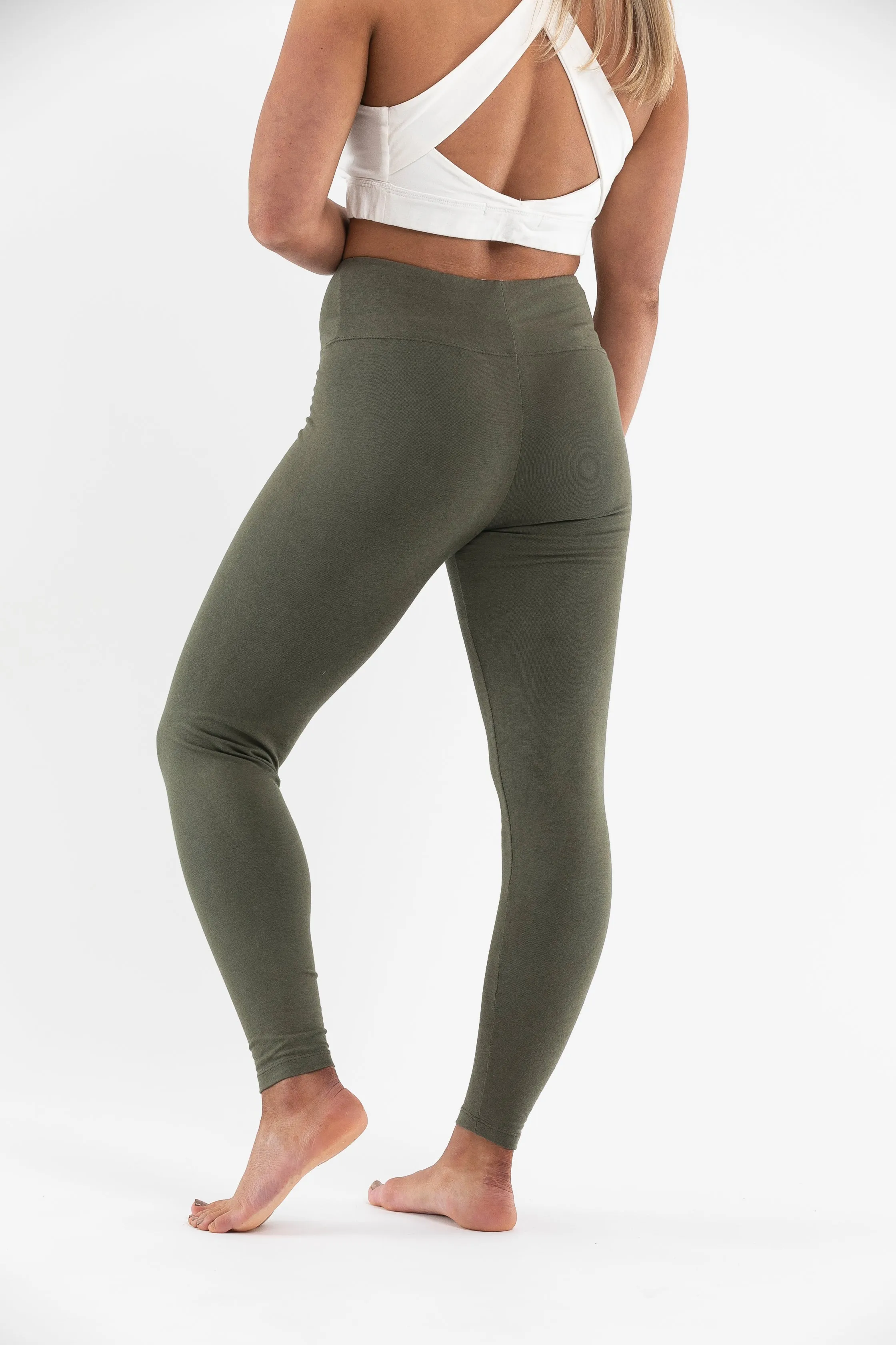 Power Leggings| Khaki