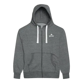 Premium heather full zip hoodie