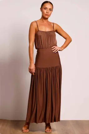 Providence Strap Midi Dress in Brownie | FINAL SALE