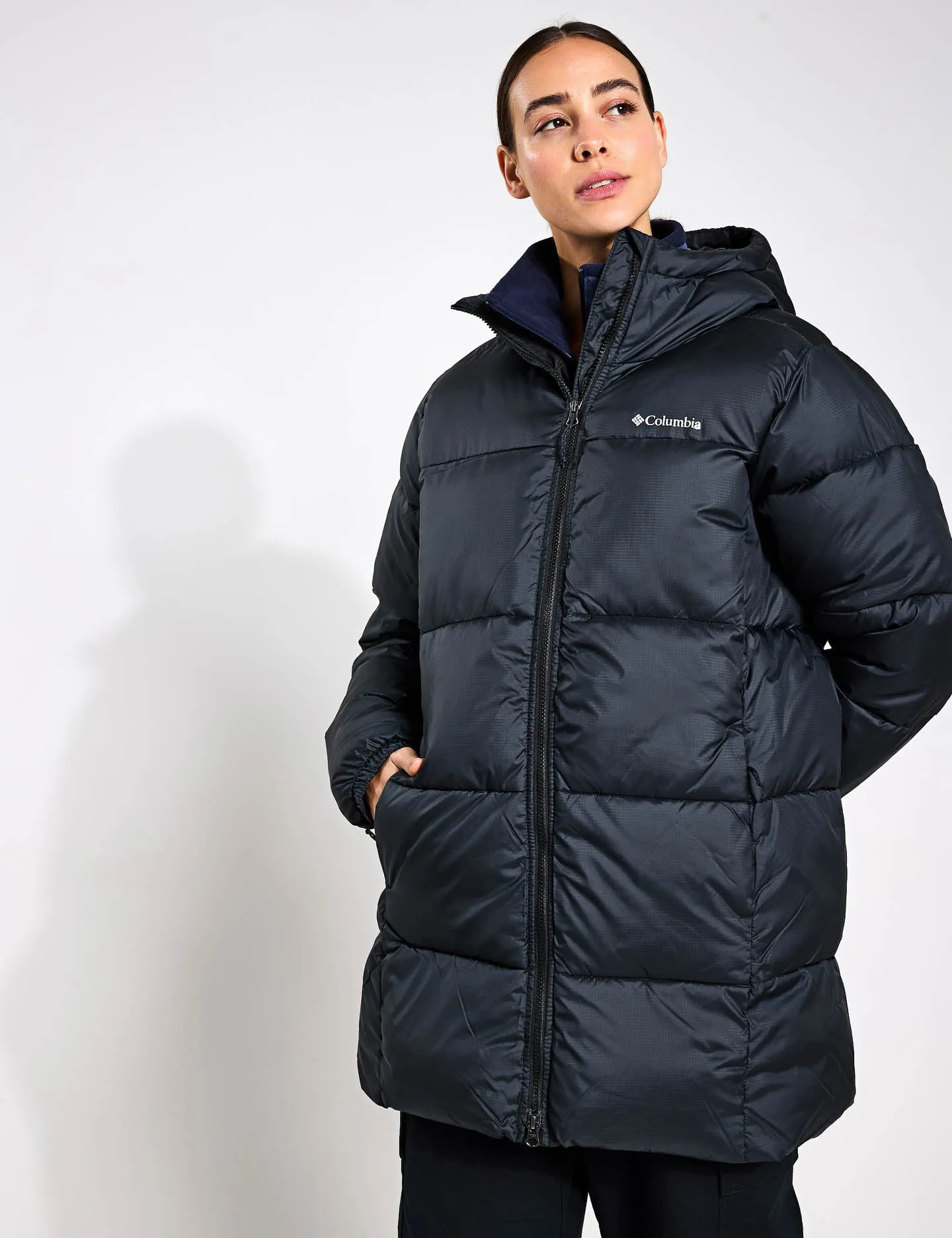 Puffect II Hooded Mid Puffer Jacket - Black