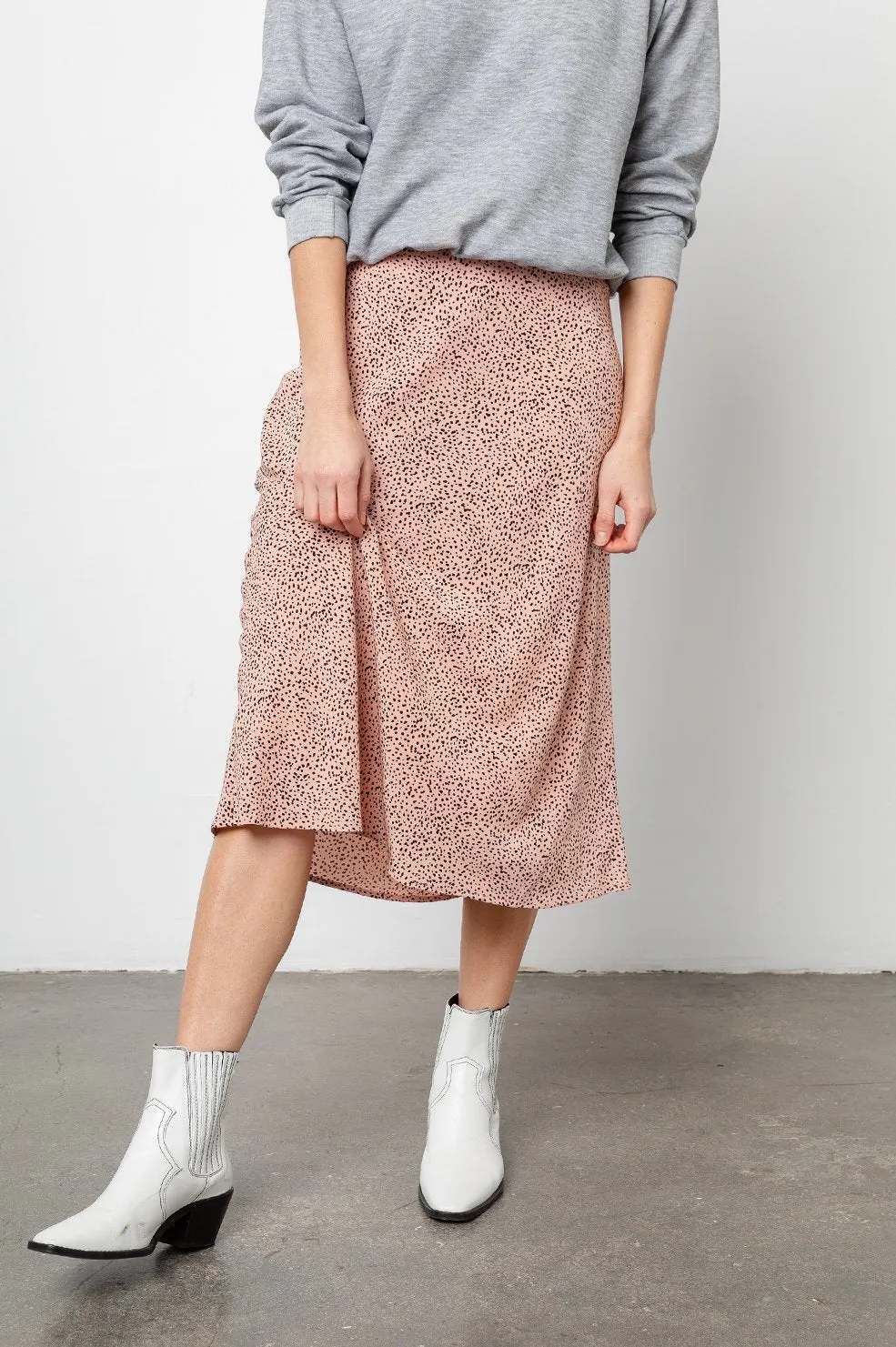 Rails - Anya Midi Skirt in Rose Spotted