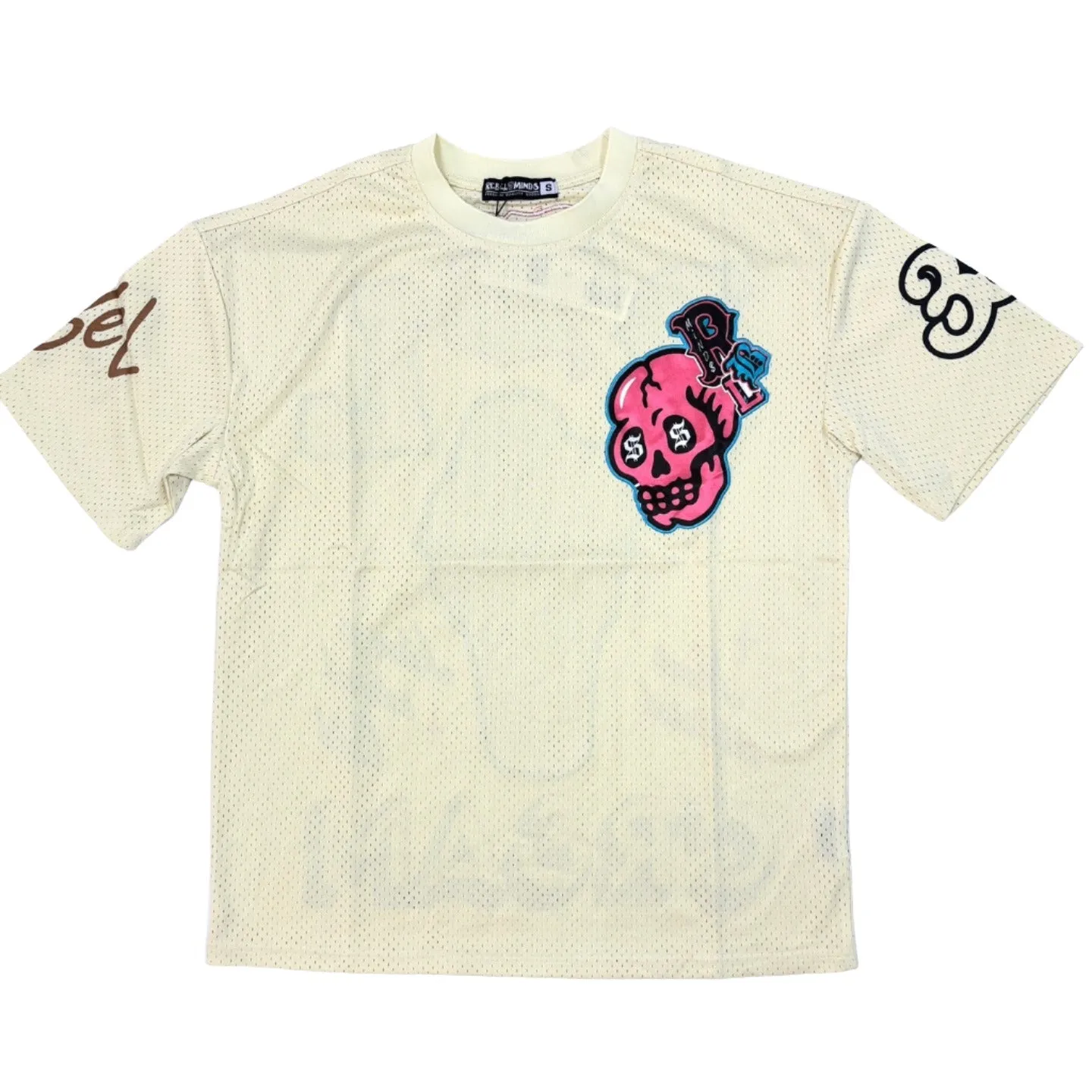 REBEL MINDS RBL Cream Graphic T-Shirt