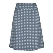 Reversible A-Line Floral and Polka Dot Print Skirt