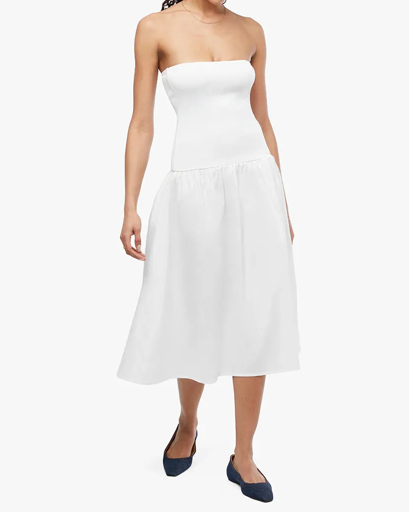 Ribbed Cotton Midi Dress