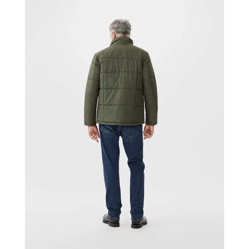 R.M.Williams Mens Patterson Creek Puffer Jacket - Green Marle