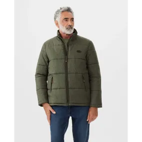 R.M.Williams Mens Patterson Creek Puffer Jacket - Green Marle