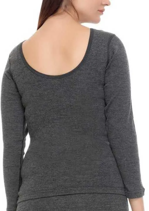 Romano nx Merino Wool Bamboo Thermal Full Sleeves Round Neck for Women