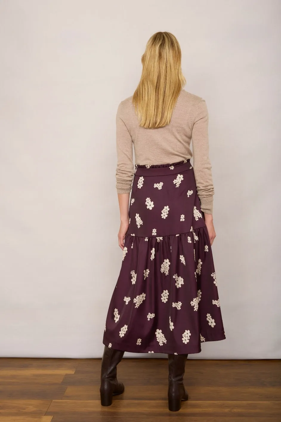 Sasha Skirt - Deep Plum