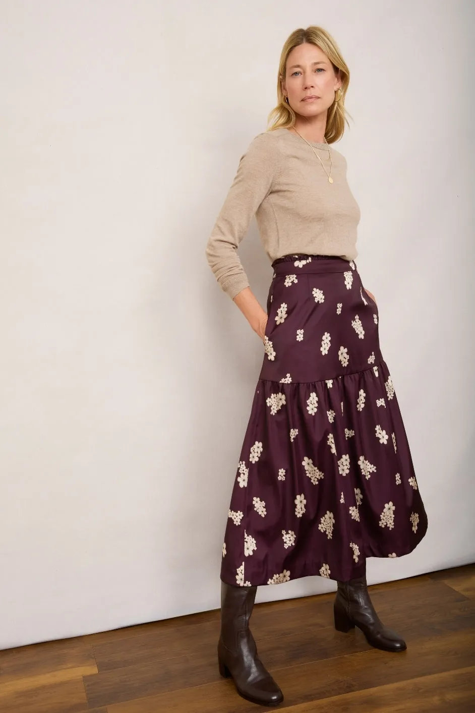 Sasha Skirt - Deep Plum