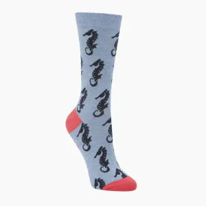 Seahorse Women's Bamboo Crew Socks