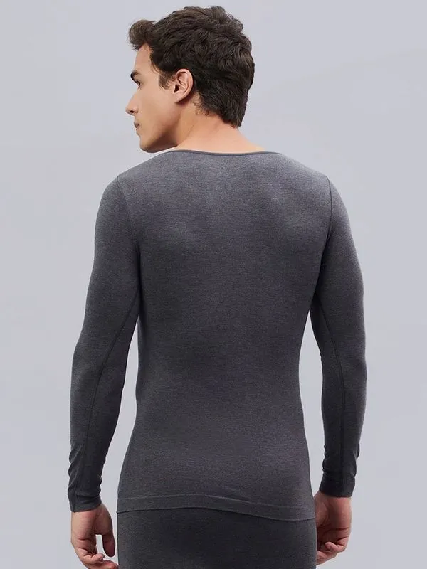 Seamless Heatmax Mens Under Shirt - Charcoal