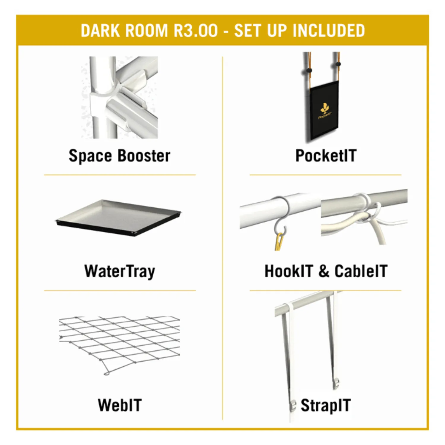 Secret Jardin Dark Room 120 v3.0 4' x 4' x 6'8" Indoor Grow Tent