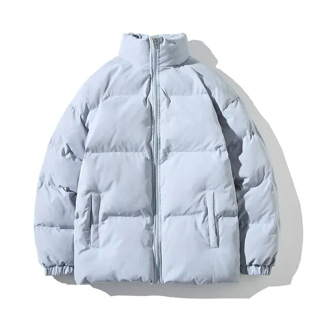 Solid Thickened Warm Parka