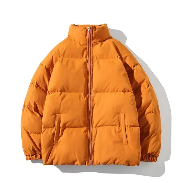 Solid Thickened Warm Parka