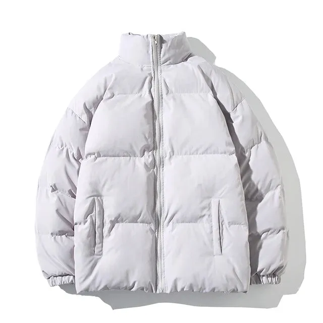 Solid Thickened Warm Parka