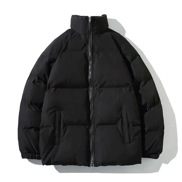 Solid Thickened Warm Parka