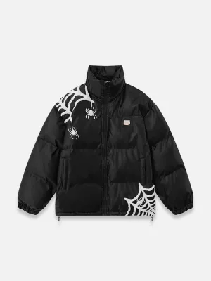 Spider Web Puffer Jacket