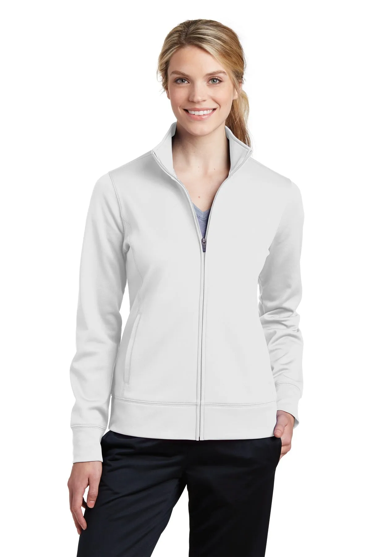 Sport-Tek® Ladies Sport-Wick® Fleece Full-Zip Jacket.  LST241