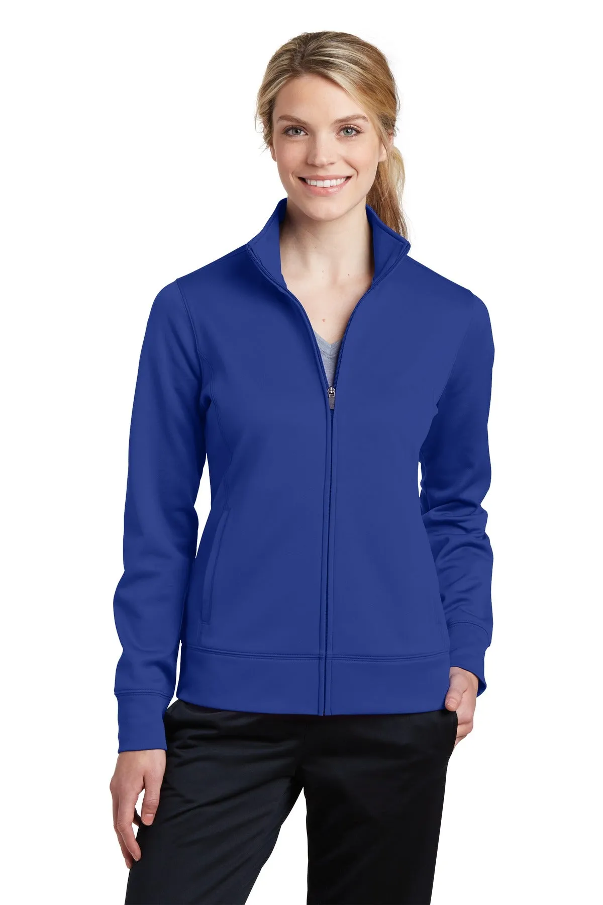 Sport-Tek® Ladies Sport-Wick® Fleece Full-Zip Jacket.  LST241